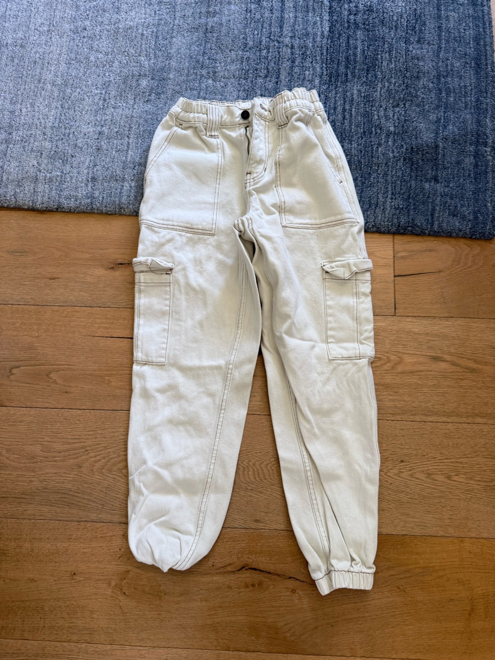PacSun Cream Cargo Jogger Track Pants